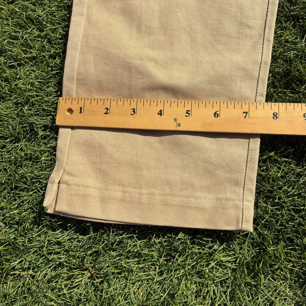 MNML Mens Small Tan Drawstring Pants Relaxed Straight Leg Coastal Beach Trousers